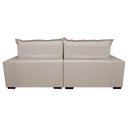 Ver imagem 6 de Sofá Retrátil e Reclinável com Molas Ensacadas Cama Inbox Prime 2.12M Tecido Linho Bege Claro