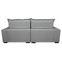 Ver imagem 6 de Sofá Retrátil e Reclinável com Molas Ensacadas Cama Inbox Prime 2.12M Tecido Linho Cinza Claro