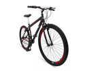 Ver imagem 1 de Bicicleta Aro 26 Aero 21 Marchas Velox - Preto - Ello Cor:preto/vermelho