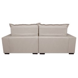 Sofá Retrátil e Reclinável com Molas Ensacadas Cama Inbox Prime 2.92M Tecido Linho Bege Claro - 6