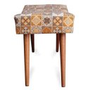 Ver imagem 5 de Kit 2 Puff Cama Inbox Bagdade Retangular com Pés em Madeira Maciça Tecido Suede