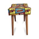 Ver imagem 5 de Kit 2 Puff Cama Inbox Boom Retangular com Pés em Madeira Maciça Tecido Suede