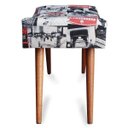 Ver imagem 4 de Kit 2 Puff Cama Inbox Londres Retangular com Pés em Madeira Maciça Tecido Suede