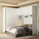 Ver imagem 1 de Conjunto Modulado Florença 192x173cm 6 Portas Branco Moval
