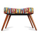 Ver imagem 4 de Kit 3 Puff Cama Inbox Boom Retangular com Pés em Madeira Maciça Tecido Suede