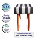 Ver imagem 3 de Kit 3 Puff Cama Inbox Hamburgo Retangular com Pés em Madeira Maciça Tecido Suede