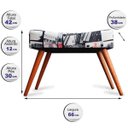 Ver imagem 2 de Kit 3 Puff Cama Inbox Londres Retangular com Pés em Madeira Maciça Tecido Suede