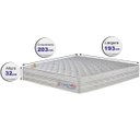 Ver imagem 3 de Colchão King com Molas Ensacadas Cama Inbox Wonderful Branco 193x203x32
