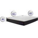 Ver imagem 3 de Colchão Queen Cama inBox com Molas Ensacadas Cloud Cinza 158x198x28