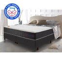 Ver imagem 2 de Colchão Queen Cama inBox com Molas Ensacadas Cloud Cinza 158x198x28