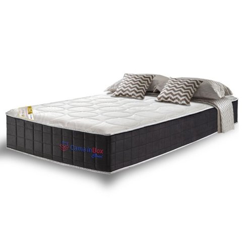 Colchão Solteiro com Molas Ensacadas Cama Inbox Cloud Cinza 88x188x28