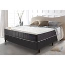Ver imagem 1 de Conjunto Cama Box Casal com Molas Ensacadas Cama inBox Cloud Cinza 138x188x67