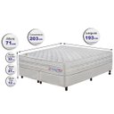 Ver imagem 2 de Conjunto Cama Box King com Molas Ensacadas Cama inBox Wonderful 193x203x71