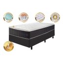 Ver imagem 3 de Conjunto Cama Box Solteiro com Molas Ensacadas Cama inBox Cloud Cinza 88x188x67