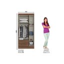 Ver imagem 3 de Guarda Roupa 3 Portas e 2 Gavetas Briz Be16 Jequitibá Brilho - Henn