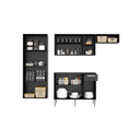 Ver imagem 5 de Cozinha Completa Compacta Pequim Sun Multimóveis com Balcão Preto
