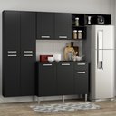 Ver imagem 1 de Cozinha Completa Compacta Pequim Sun Multimóveis com Balcão Preto