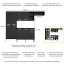 Ver imagem 3 de Cozinha Completa Compacta Pequim Sun Multimóveis com Balcão Preto