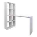 Ver imagem 2 de Escrivaninha com Estante Lateral Multimóveis Branco