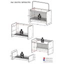 Ver imagem 5 de Berço Multifuncional 4 em 1 Vira Escrivaninha Evolution
