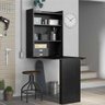 Mesa Dobrável Multimóveis Multiuso com Armário de Parede Preto - 1