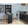 Mesa Dobrável Multimóveis Multiuso com Armário de Parede Preto - 5