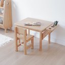 Ver imagem 1 de Mesa com Cadeira Infantil Alecrim em Madeira Amêndoa