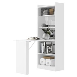 Armário Multifuncional/Multiuso com Prateleiras e Mesa Retrátil com Organizador Multimóveis - 6