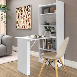 Armário Multifuncional/Multiuso com Prateleiras e Mesa Retrátil com Organizador Multimóveis - 1