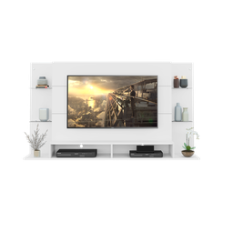 Painel Nairóbi Plus para TV até 60 Polegadas Branco Acetinado Texturizado - 6
