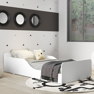 Cama Montessoriana Infantil Melissa Plus com Colchão Multimóveis 100% MDF Branca