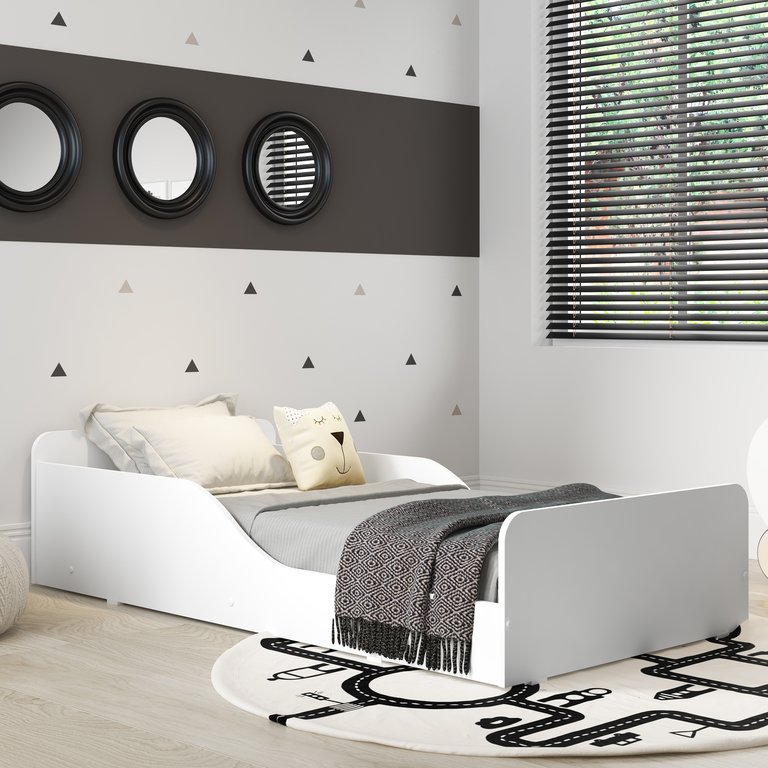 Cama Montessoriana Infantil Melissa Plus com Colchão Multimóveis 100% MDF Branca