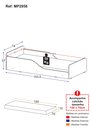 Ver imagem 5 de Cama Montessoriana Infantil Melissa Plus com Colchão Multimóveis 100% MDF Branca