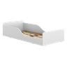 Cama Montessoriana Infantil Melissa Plus com Colchão Multimóveis 100% MDF Branca - 4