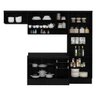 Cozinha Completa Multimóveis Suíça 5195ML com Balcão 10 Portas 2 Gavetas Preto - 8