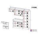 Ver imagem 6 de Cozinha Completa Multimóveis Suíça 5195ML com Balcão 10 Portas 2 Gavetas Preto