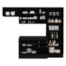 Cozinha Completa Multimóveis Suíça 5195ML com Balcão 10 Portas 2 Gavetas Preto/Branco - 7