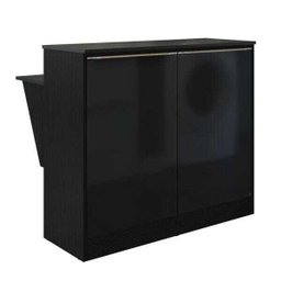 Bancada Balcão com Prateleira/Divisor de Ambientes Multimóveis Preto - 2