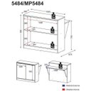 Ver imagem 3 de Bancada Balcão com Prateleira/Divisor de Ambientes Multimóveis Preto