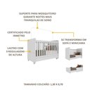 Ver imagem 4 de Berço Multifuncional Americano Pimpolho 3 em 1 com Rodízios Branco