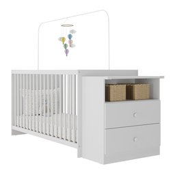 Berço Grade Fixa 3 Níveis de Altura - Meu Bebê 2870.010 - 7