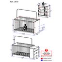 Ver imagem 4 de Berço Grade Fixa 3 Níveis de Altura - Meu Bebê 2870.010