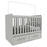 Berço Americano Luna MDF com Duas Gavetas Cinza - 2