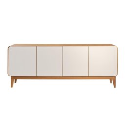 Buffet Donna - Madeira Maciça e Mdf 2,00m com 4 Portas - Távoli Decor - 3