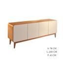 Ver imagem 5 de Buffet Donna - Madeira Maciça e Mdf 2,00m com 4 Portas - Távoli Decor