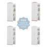 Quarto de bebê Joao e Maria Berço 3x1 Guarda-roupa Cômoda Branco/Flex - 5