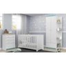 Quarto de bebê Joao e Maria Berço 3x1 Guarda-roupa Cômoda Branco/Flex - 7