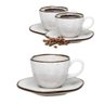 6 Xícara de Café com Pires Ryo Maresia Oxford 75ml Porcelana - 1