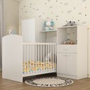 Ver imagem 1 de Quarto de Bebê Completo com Berço Guarda-Roupa e Cômoda Multimóveis 2869.010