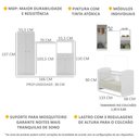 Ver imagem 4 de Quarto de Bebê Completo com Berço Guarda-Roupa e Cômoda Multimóveis 2869.010